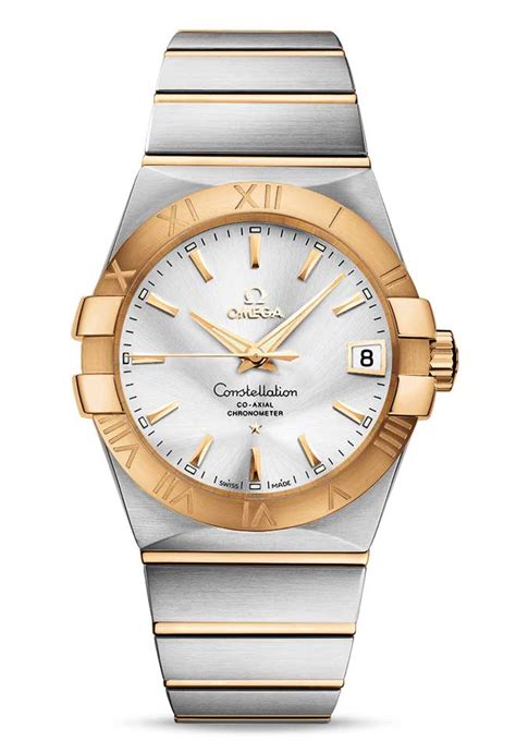 omega constellation co-axial star yellow gold ladies watch|omega constellation automatic watch gold.